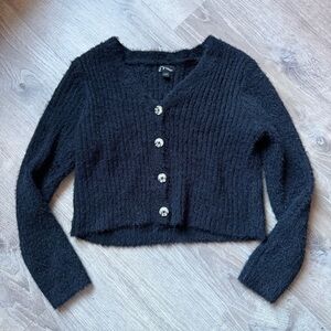 Art Class Black Kids Cardigan Sweater Size Large 10/12